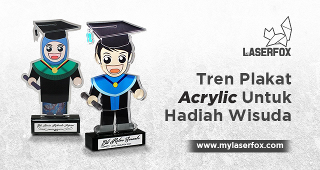 Tren Plakat Acrylic Untuk Hadiah Wisuda