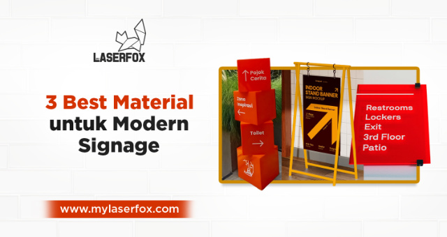 3 Best Material untuk Modern Signage